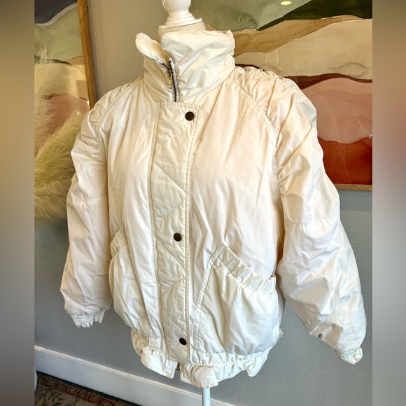 Vintage 80s White Puffer Jacket - Picture 6 of 14